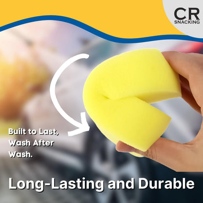 CAR SPONGES (Pack of 9) - Car Wash Sponges Bulk | Car Wash Sponges Large | Car Window Cleaning Car Sponge | Car Care Sponges For Car Cleaning | Sponges Car Washing | Car Window Cleaning Supplies