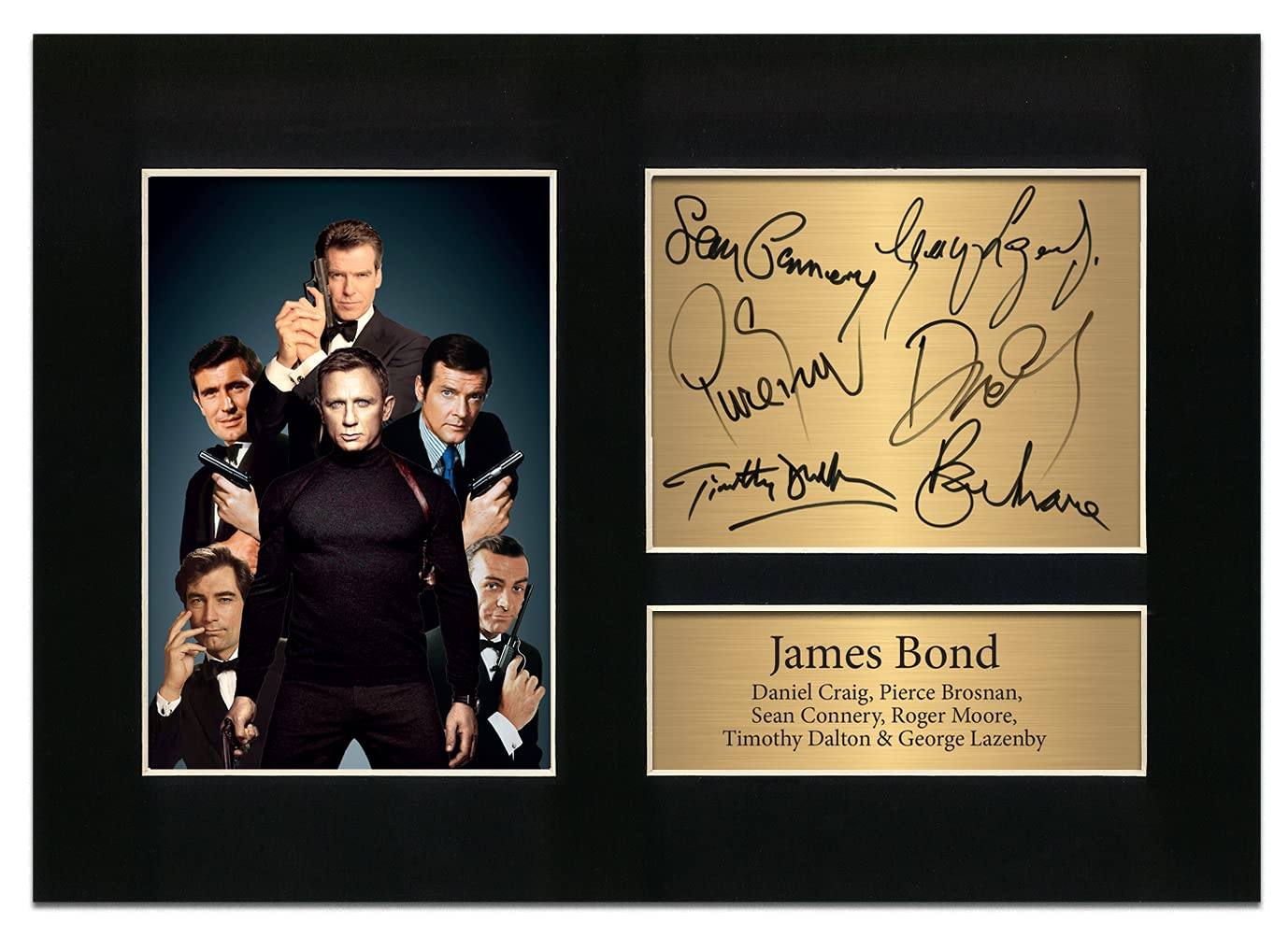 - Zulu Image James Bond 007 / Daniel Craig, Pierce Brosnan, Sean Connery, Roger Moore, Timothy Dalton & George Lazen