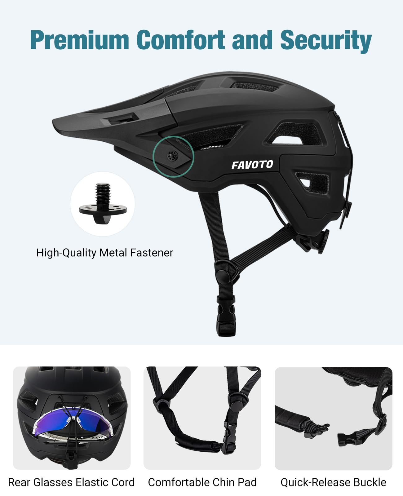 - Favoto Mountain Bike Helmet Lightweight | MTB & Road Bicycle Helmet -