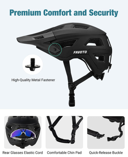 - Favoto Mountain Bike Helmet Lightweight | MTB & Road Bicycle Helmet -