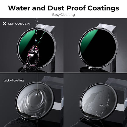 - K&F Concept 67mm ND4 | ND8 | ND64 | ND1000 Lens Filter Kit for Camera Lens -