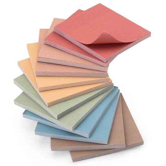 - YISAN Sticky Notes 3x3 Self-Adhesive Notepads in 12 Pads, Pastel Vintage Colours, Sticky Note Pad, 50 Sheets/Pad, 71112