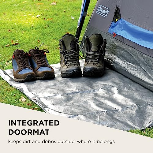Coleman Tent Octagon, 6 to 8 Man Festival Dome Tent, Waterproof Family Camping Tent with Sewn-in Groundsheet