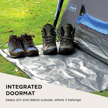 Coleman Tent Octagon, 6 to 8 Man Festival Dome Tent, Waterproof Family Camping Tent with Sewn-in Groundsheet