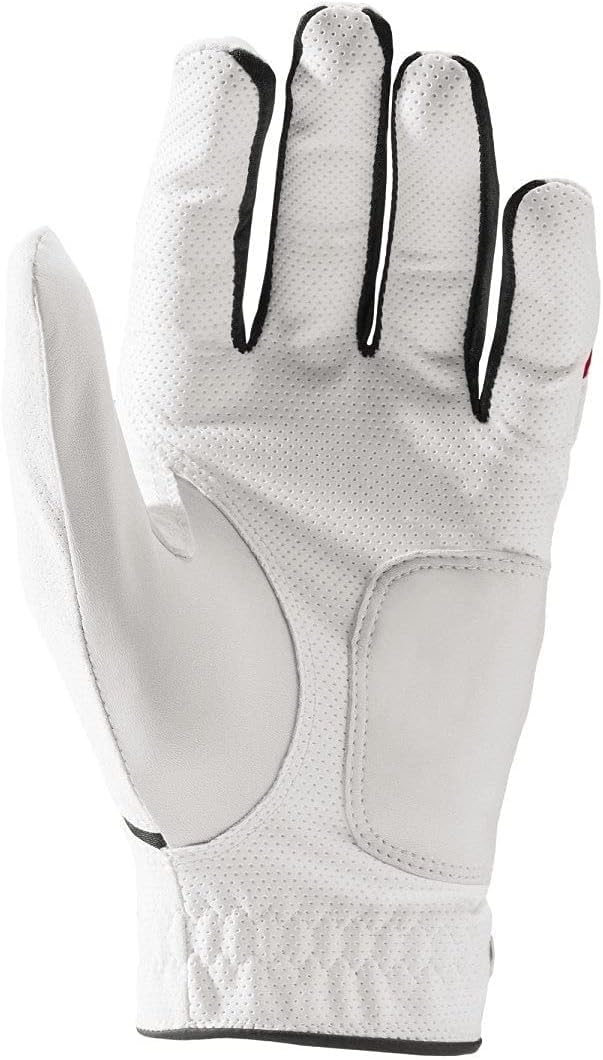 - Wilson Staff Men's Grip Plus Golf Glove, Left Hand, White, Medium/Large