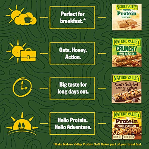 - Nature Valley Protein |Peanut & Chocolate Gluten Free Cereal Bars -