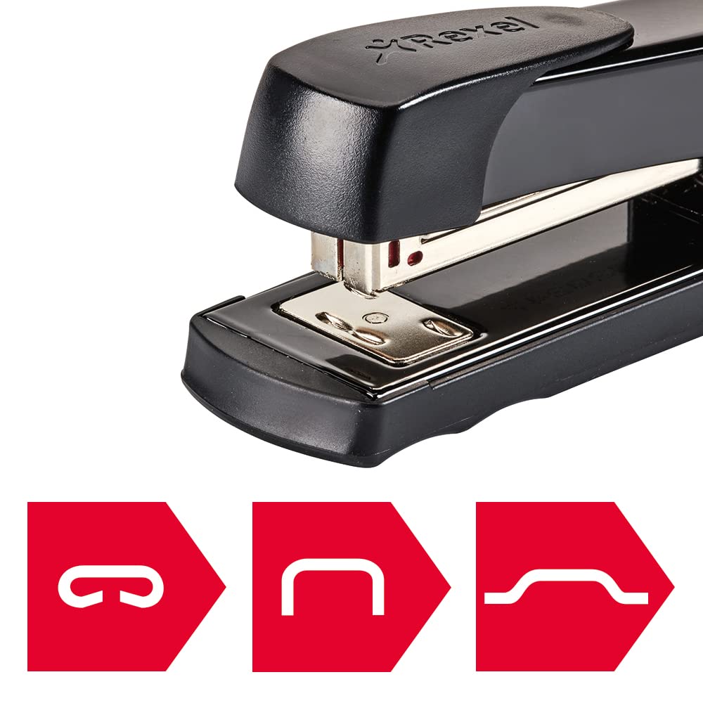 - Rexel Meteor Half Strip Stapler | Metal Body | Black -