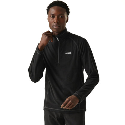- Regatta Mens Montes Half Zip Fleece | Pullover | Black -