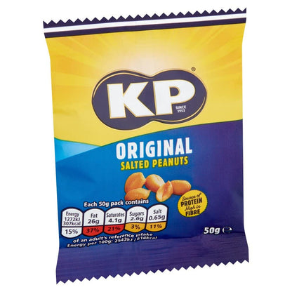 - KP Original Salted peanuts | Pub Card | 21 X 50 G -