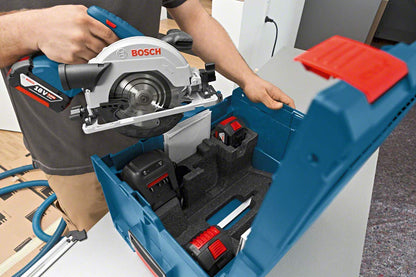 Bosch Professional 18V System GKS 18V-57 G Cordless Circular Saw (Saw Blade Diameter: 165 mm, Cutting Depth: 57 mm, excluding Batteries and Charger, in L-BOXX)