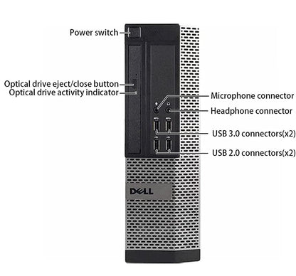 - Window 11 Pro Optiplex Core i5 Series Desktop Small Form Desktop Tower PC