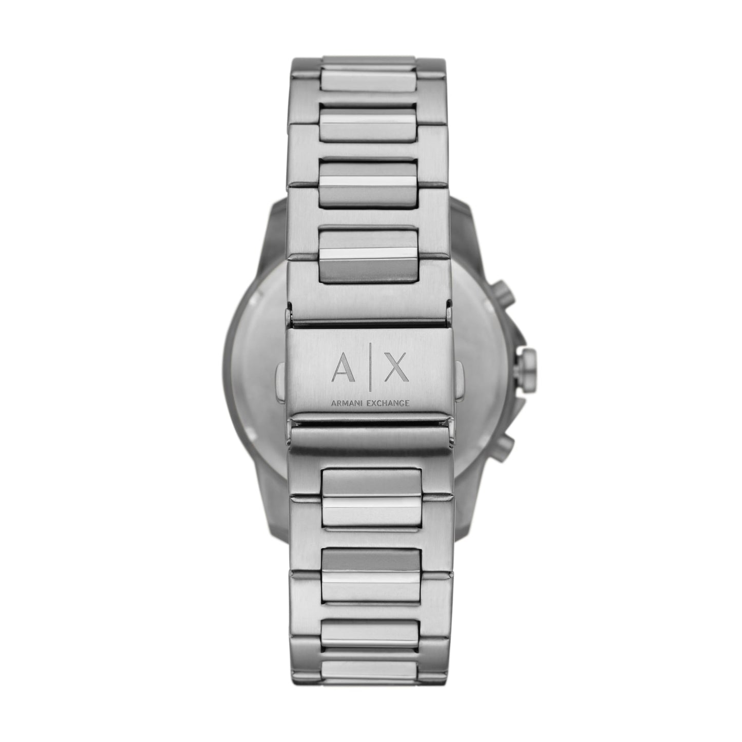 Armani Exchange Watch for Men, Chronograph Movement, 44 mm Silver Stainless Steel Case with a Stainless Steel Strap, AX1720