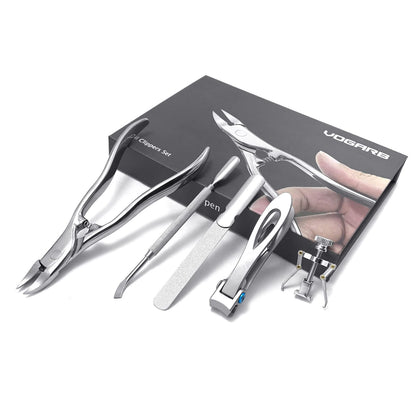 - VOGARB Nail Clippers Set for Thick/Ingrown Nails Toenail 5pcs -