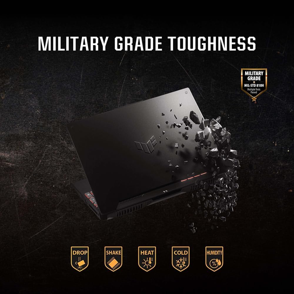 ASUS TUF A15 FA507VR 15.6" Full HD 144Hz Gaming Laptop (AMD Ryzen 7-7435H, NVIDIA GeForce RTX 4060 (140W TGP), 16GB RAM, 1TB PCIe SSD, Windows 11 Home)