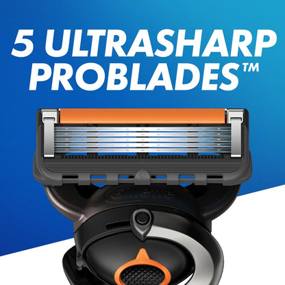 - Gillette ProGlide Men's Razor with Flexball Technology | 9 Razor Blade Refills | Precision Trimmer | 5 Anti-Friction Blades -