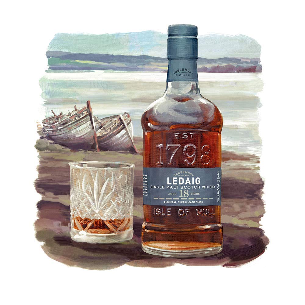 - Ledaig 18 Year Old Single Malt Scotch Whisky | 70 cl -