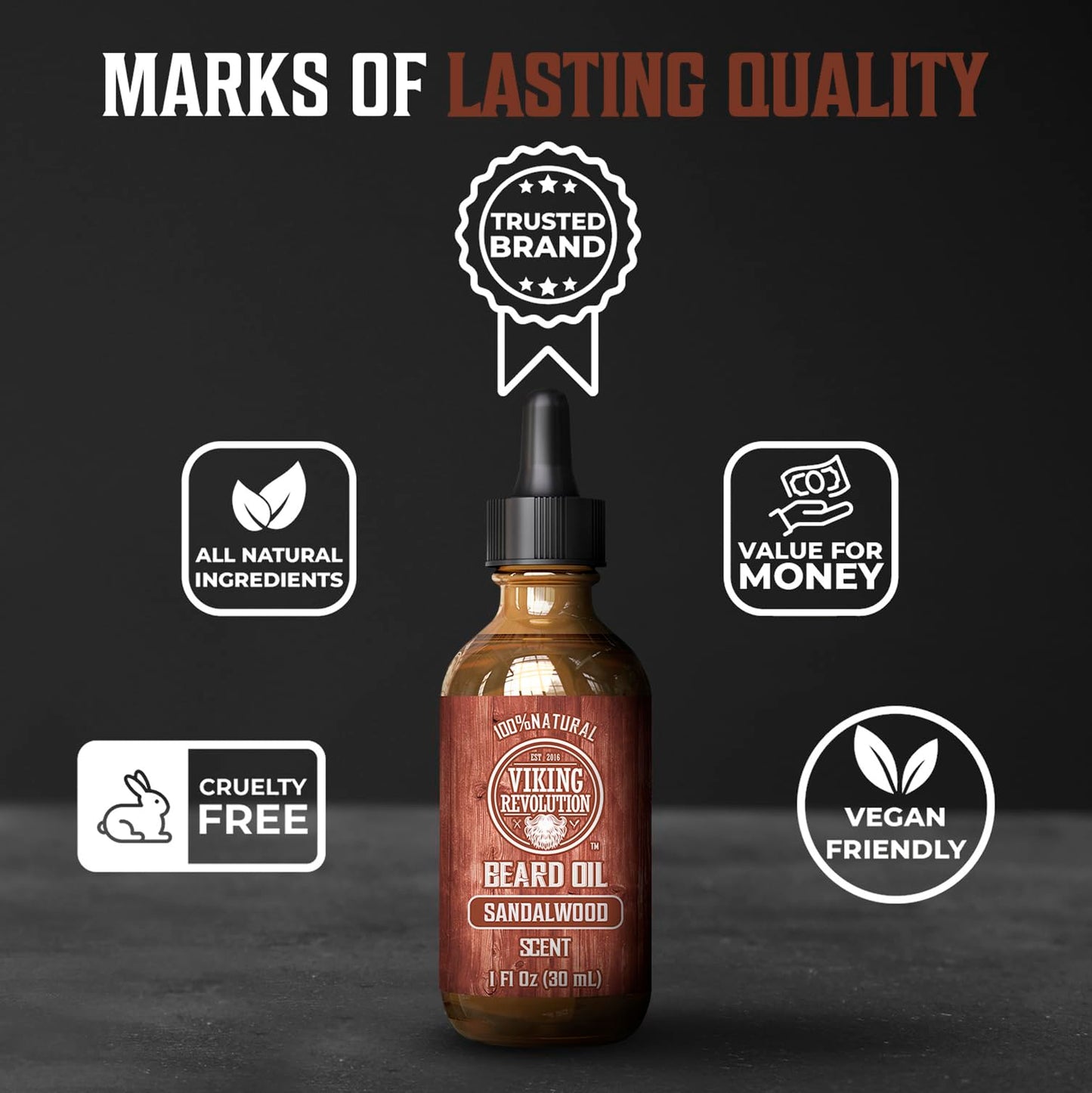 - Viking Revolution - Beard Oil - All Natural Variety Beard Oil For Men With Argan & Jojoba Oils -