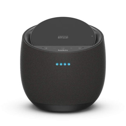 Belkin SoundForm Elite Hi-Fi Smart Speaker + Wireless (Voice-Controlled Bluetooth Speaker, Amazon Charger Alexa Speaker, Sound Technology by Devialet, AirPlay2 Enabled) - Black