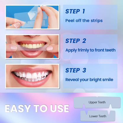 - Teeth Whitening Kit | Teeth Whitening Strips 5D: 14 Sets 28pcs | Effective Home Use Tooth Whitening Kit -