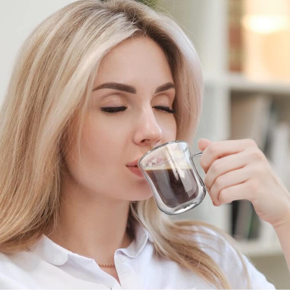 - ecooe Espresso Coffee Glass | 120ml | Set of 2 -