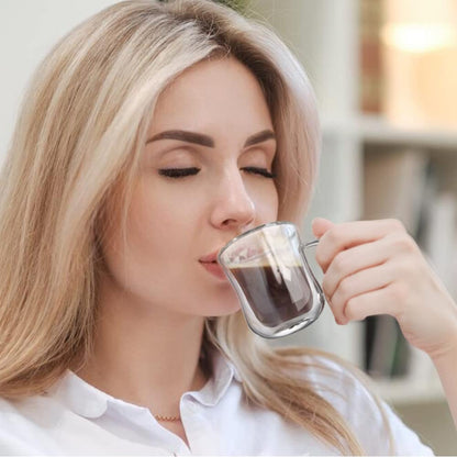 - ecooe Espresso Coffee Glass | 120ml | Set of 2 -