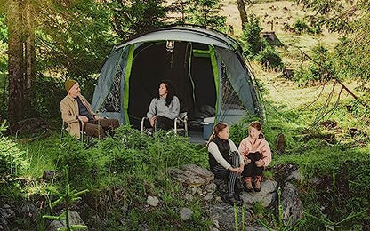 Coleman Tent Vail 4 | Family tent for 4 persons | large 4 man camping tent with 2 extra-large sleeping compartments and vestibule | quick to set up | waterproof HH 4,000 mm