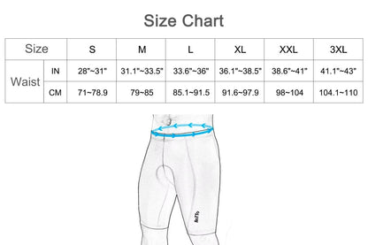 - ROTTO Cycling Shorts | Mens Padded Bike Shorts Cycle Shorts | Gel & Sponge Padding -