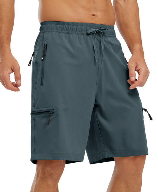- YSENTO Mens Hiking Cargo Quick Dry Shorts Lightweight Outdoor Walking Work Shorts with Zip Pockets