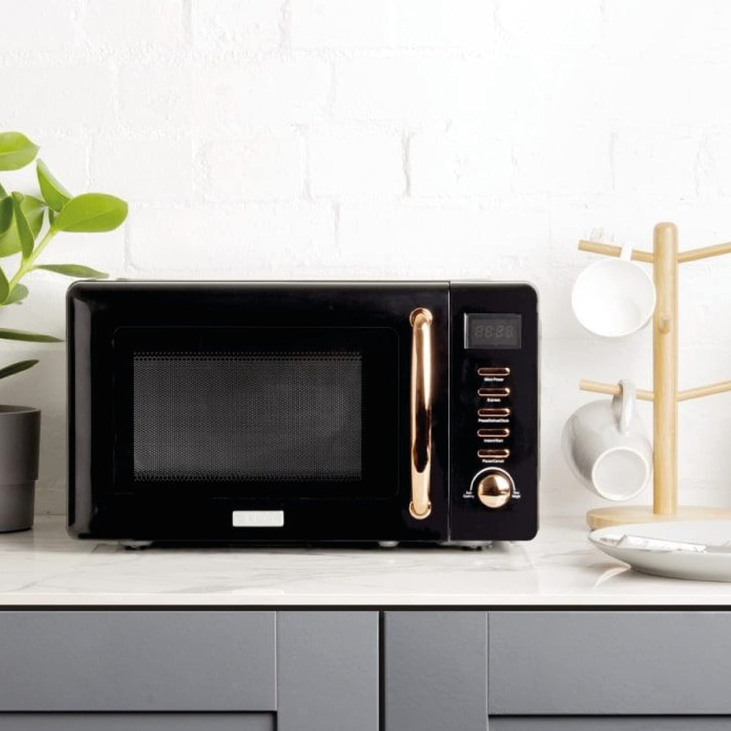 - Haden Salcombe 800W Microwave Oven  | Versatile with Defrost | Reheat & Cooking Functions | Spacious 20L Capacity -