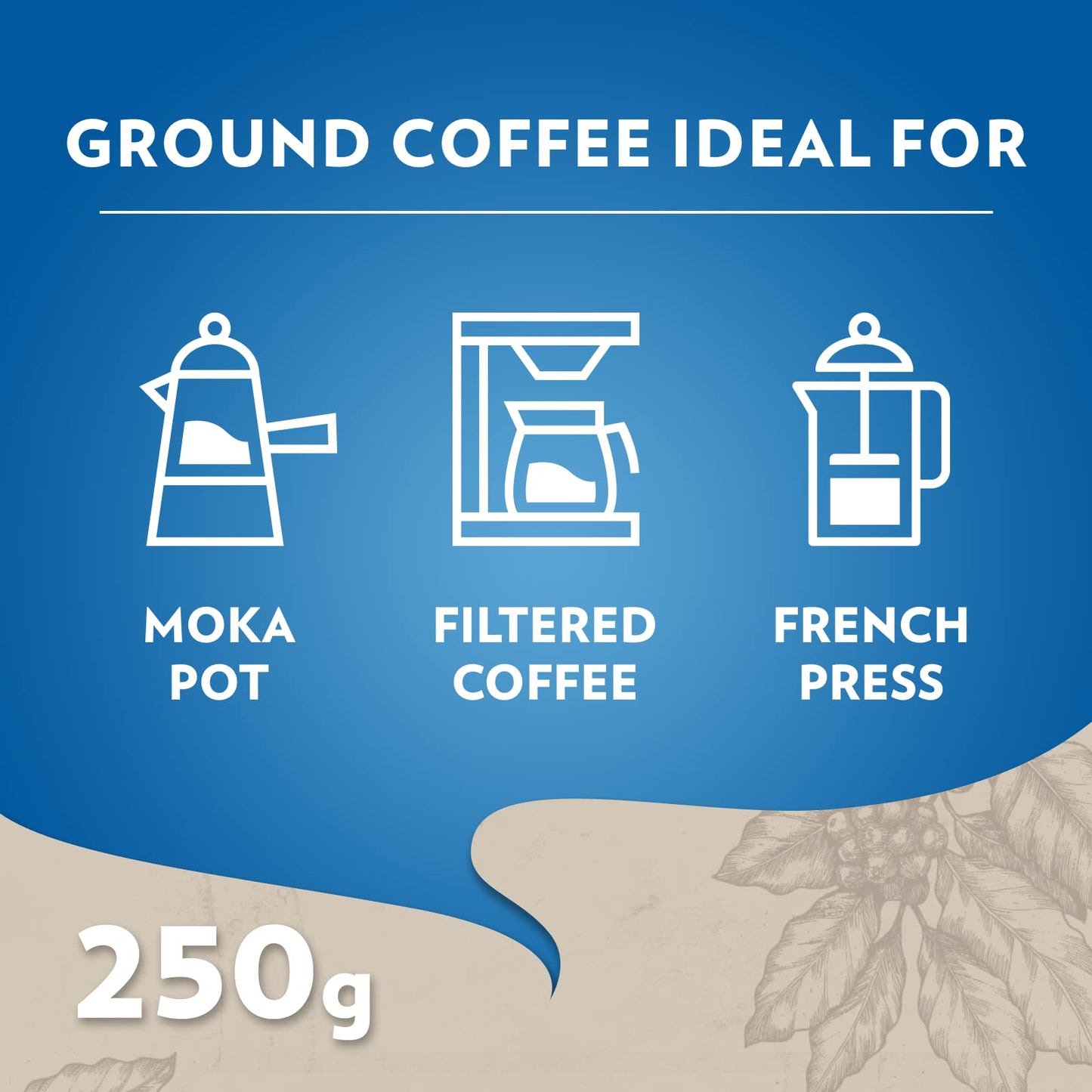 - Lavazza | Caffè Decaffeinato | Ground Coffee | 8 Packs of 250 g -