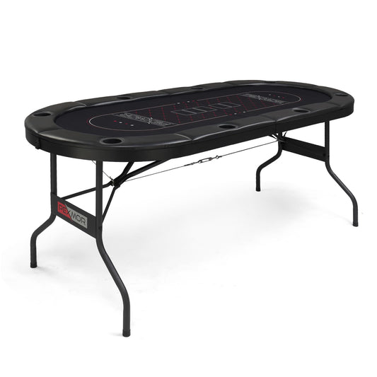 - PEXMOR Foldable 8 Player Poker Table | Folding Blackjack Casino Card Game Table -