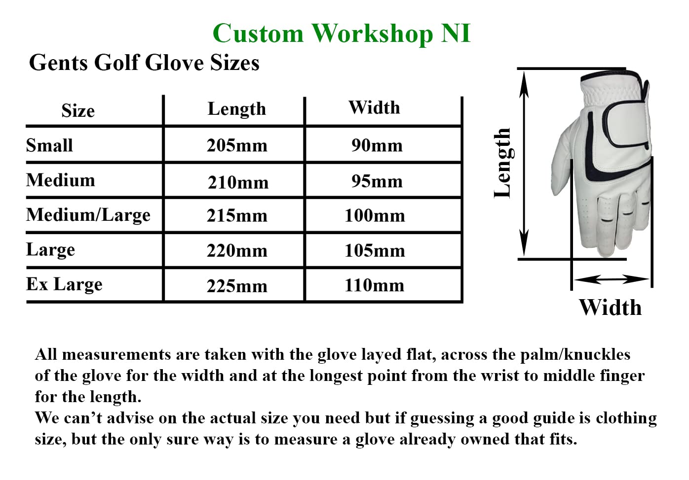 - Personalised Gents Leather Golf Glove -