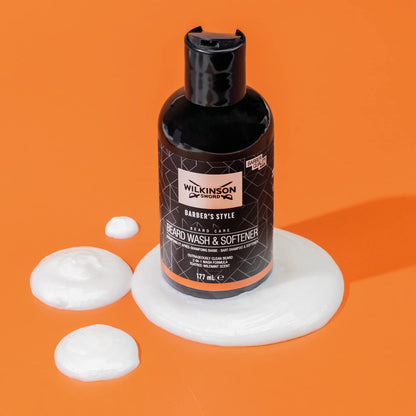 - Wilkinson Sword - Barber's Style For Men | Beard Wash & Softener | 177ml