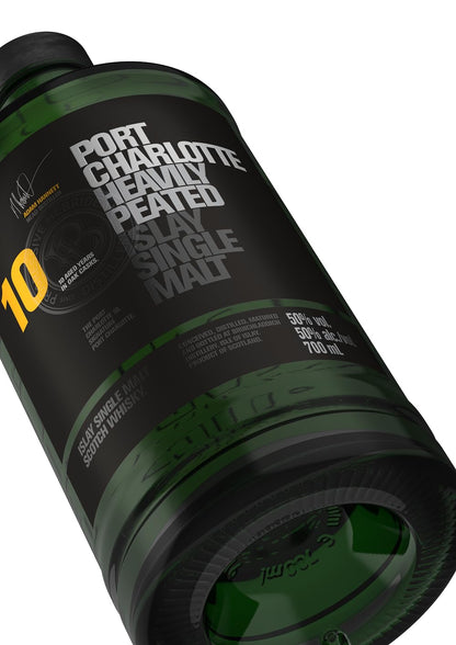 - Port Charlotte 10 Year Old | Heavily Peated Islay Single Malt Scotch Whisky | 70cl -