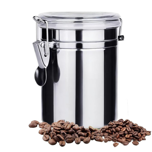 - Toolzia Airtight Coffee Bean Storage Container Canister | Coffee Storage Vacuum -