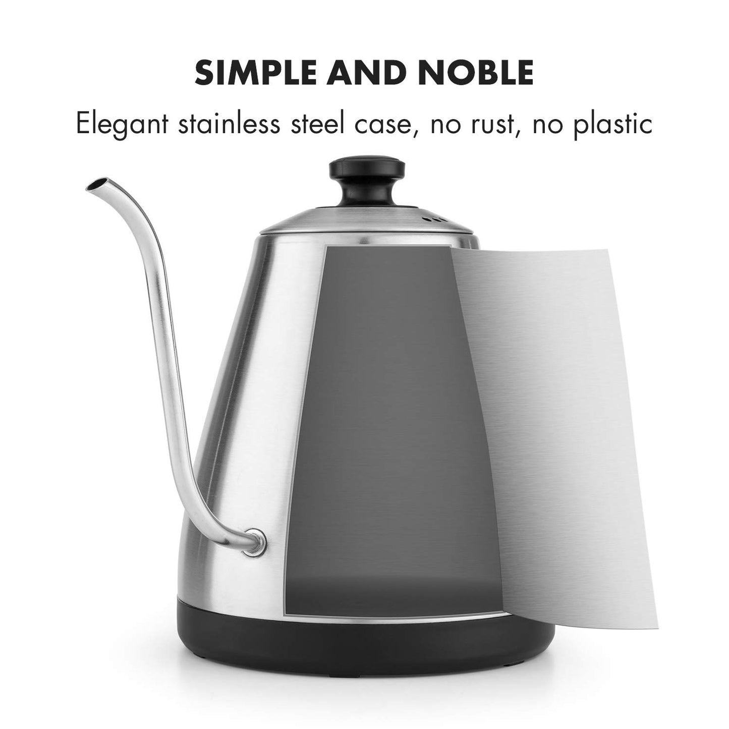 - Klarstein Garcon | Electric Kettle | Tea Maker | 1 L | 2000 Watts | Keep-Warm Function -