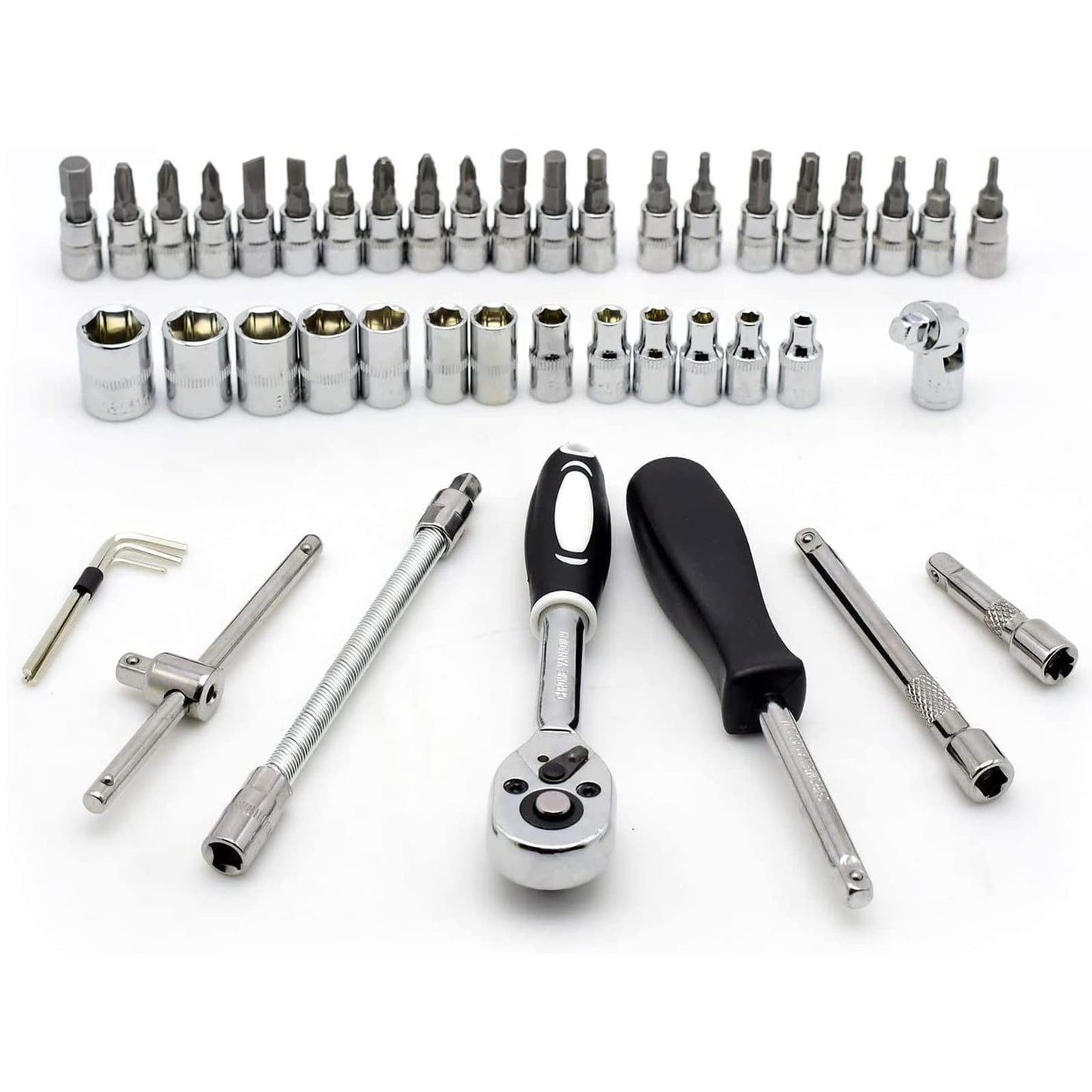 - LUOWAN 46 Piece 1/4 Inch Drive Socket Set -
