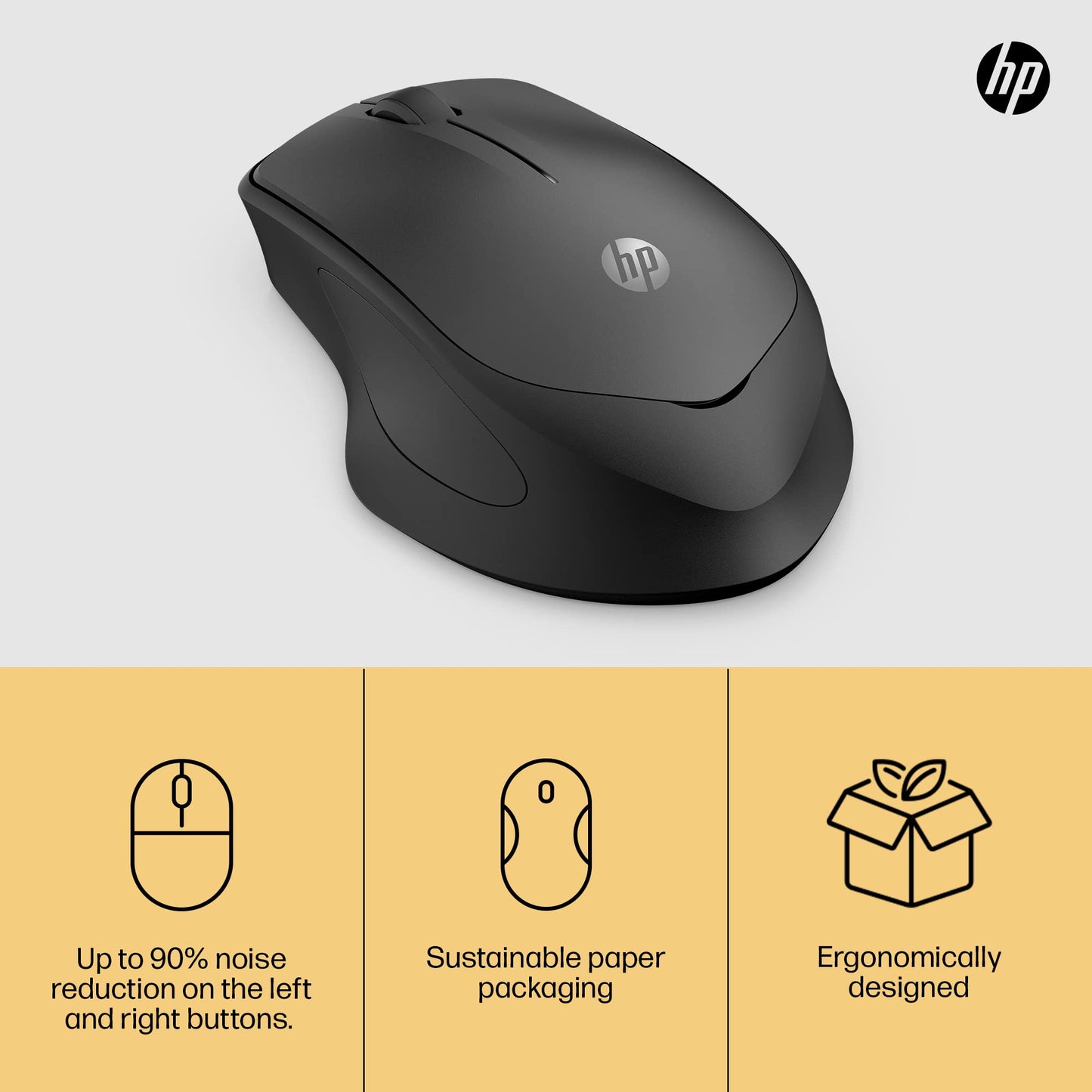 - HP 280 Silent PC Wireless Mouse | HP Blue Optical Technology -