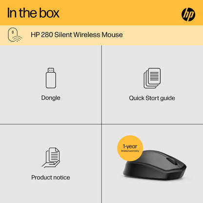- HP 280 Silent PC Wireless Mouse | HP Blue Optical Technology -