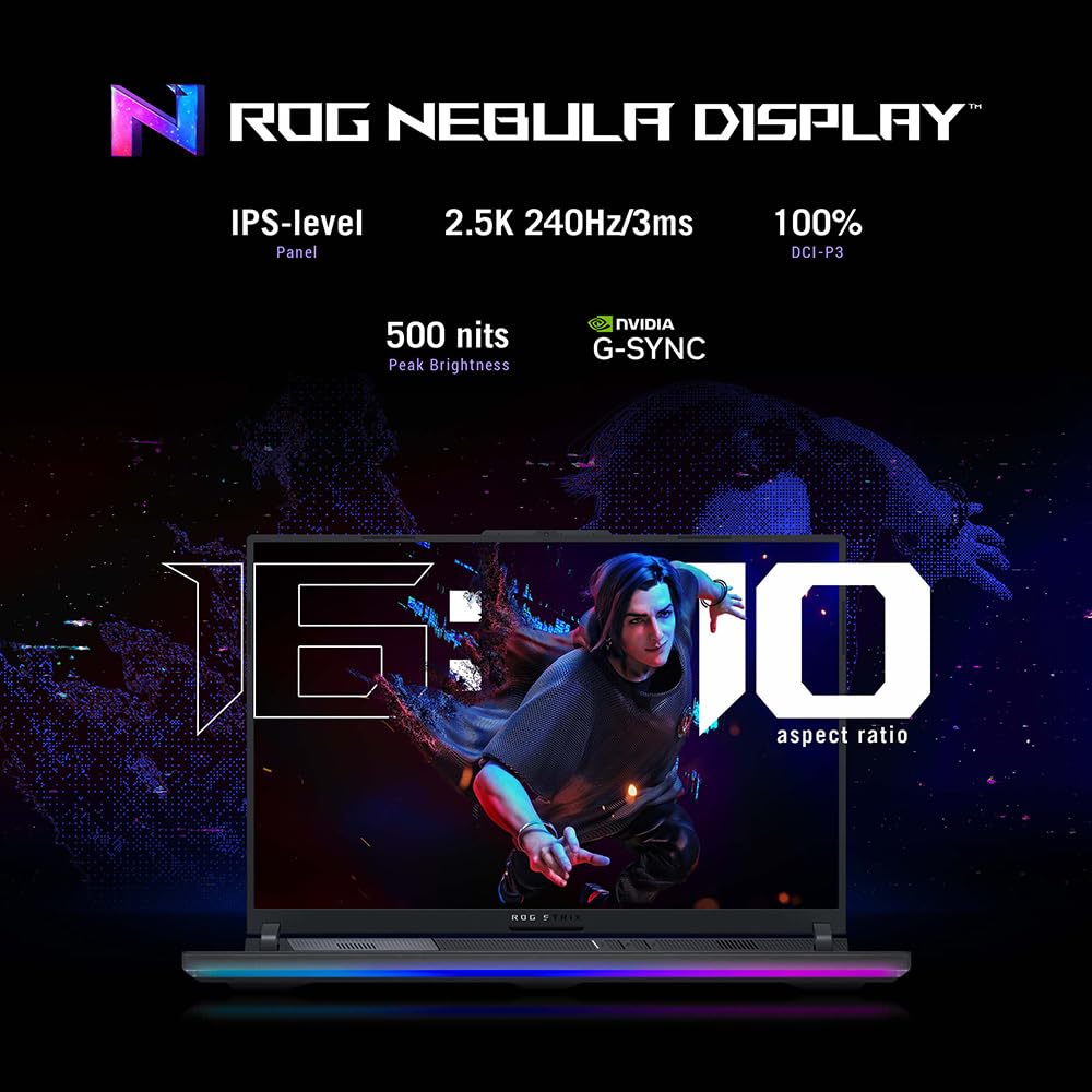 ASUS ROG Strix SCAR 18 G834JYR 18.0" WQXGA 240Hz 1100 nits Gaming Laptop (Intel i9-14900HX, NVIDIA GeForce RTX 4090, 32GB RAM, 2TB SSD, Windows 11 with 3 Months Game Pass)