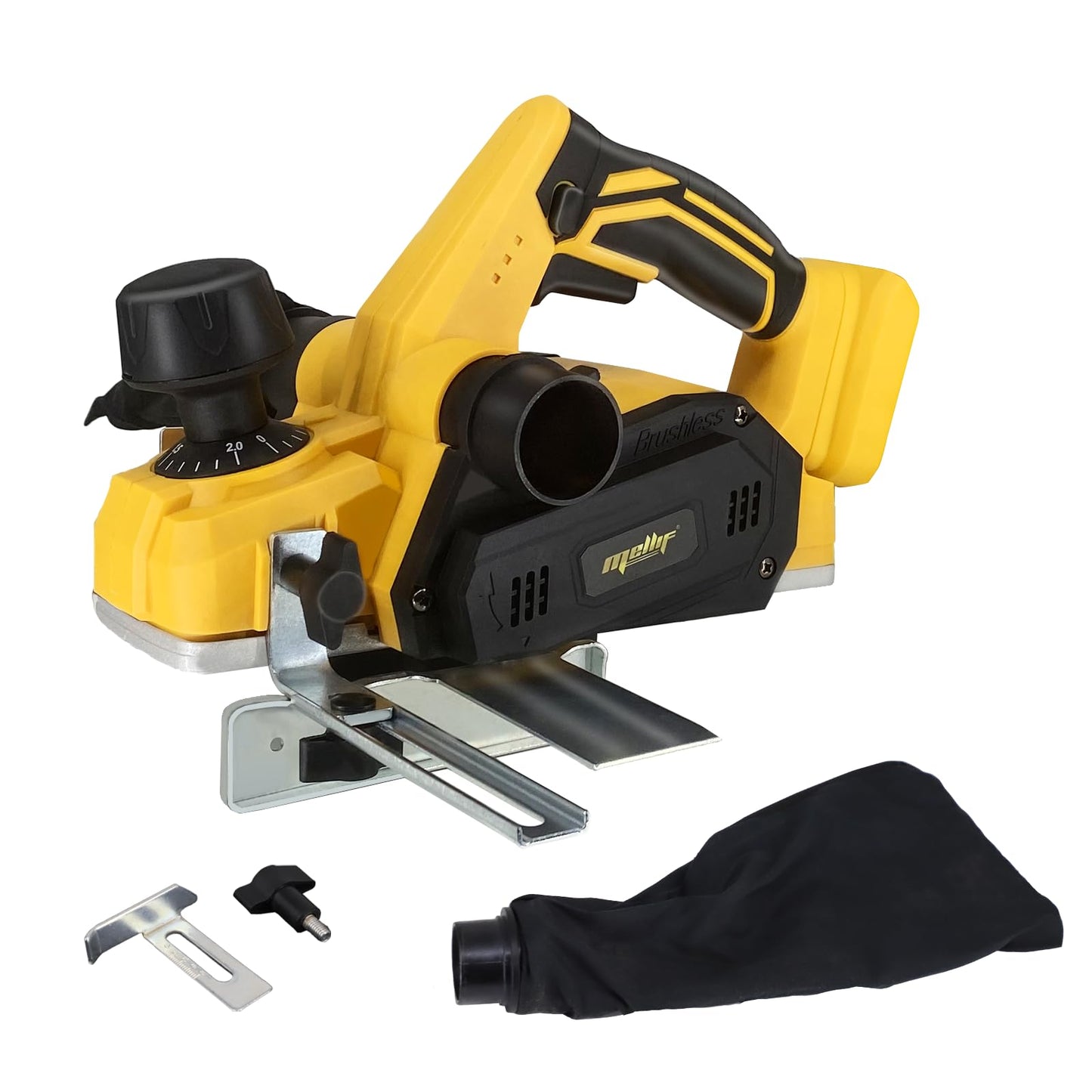 - Mellif Cordless Planer for Dewalt 18V Battery | 16000Rpm Brushless Electric Planer | Bare Tool -