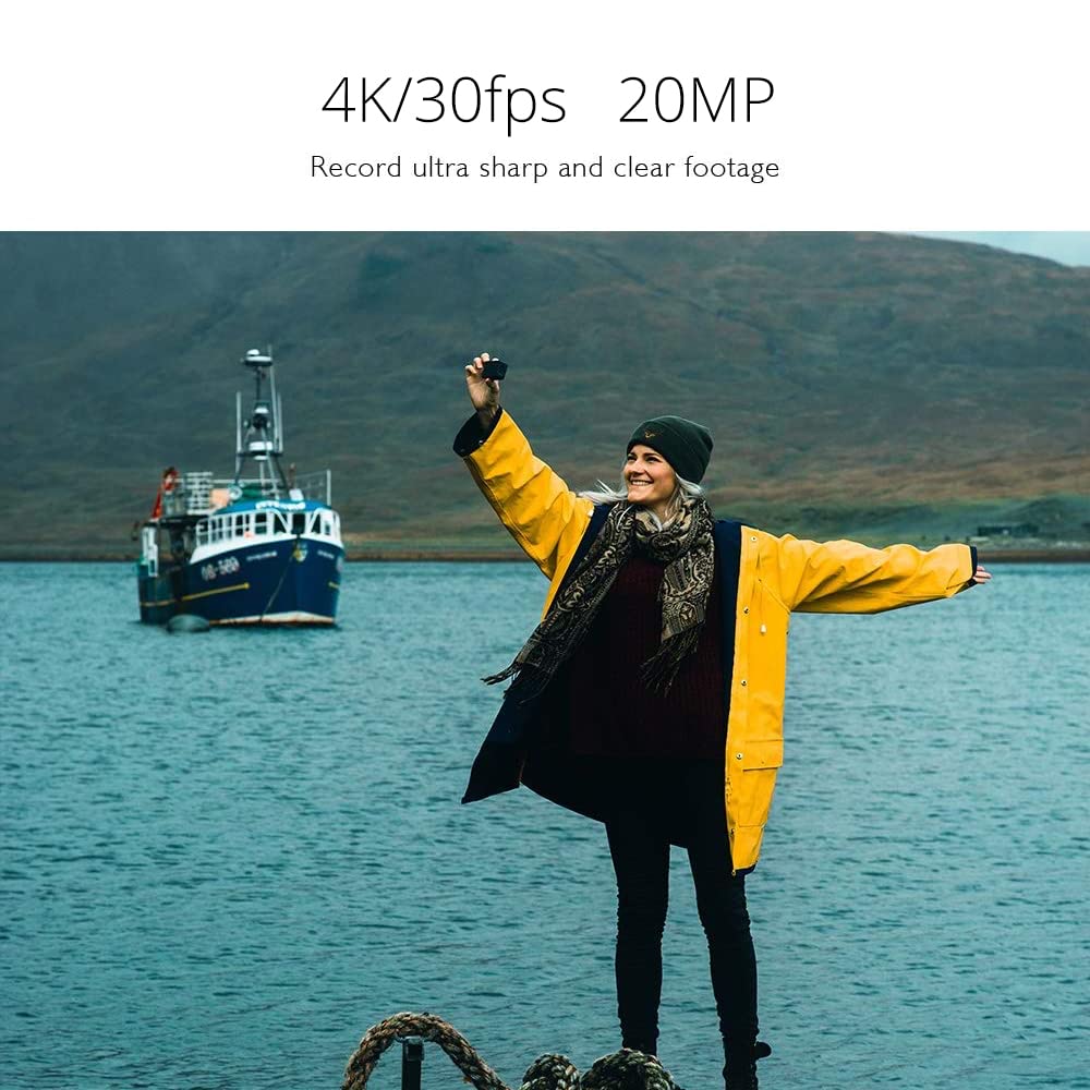 AKASO EK7000 Pro 4K Action Camera - Touch Screen EIS Adjustable View Angle 40m Waterproof Underwater Camera Remote Control Helmet Camera with Accessories Kit
