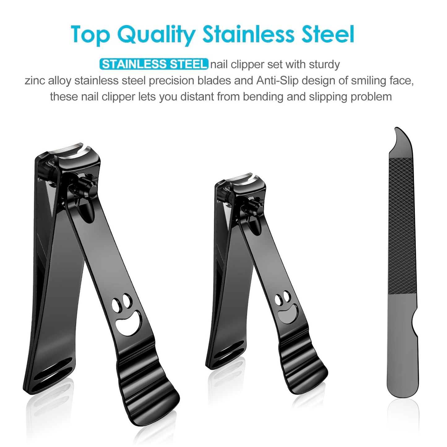 - Longzon Nail Clippers | 2 Pack Nail Clipper Set | Stainless Steel Nail Cutter -