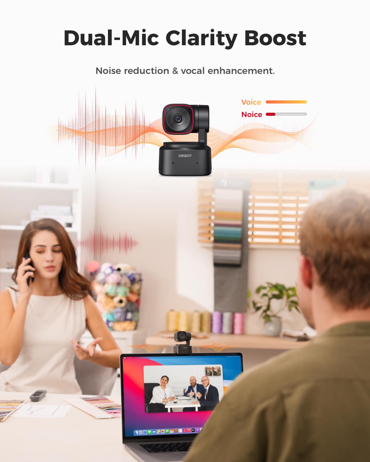 - OBSBOT TINY 2 Lite 4k Webcam | PTZ Webcam with AI-Powered Framing & Autofocus -