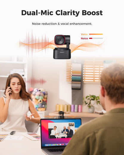 - OBSBOT TINY 2 Lite 4k Webcam | PTZ Webcam with AI-Powered Framing & Autofocus -