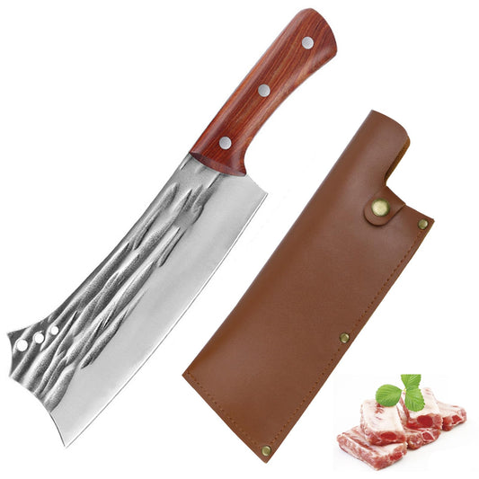 - Fubinaty Kitchen Knife | 8 Inch Handmade Forged Full Tang Chopping Knife -