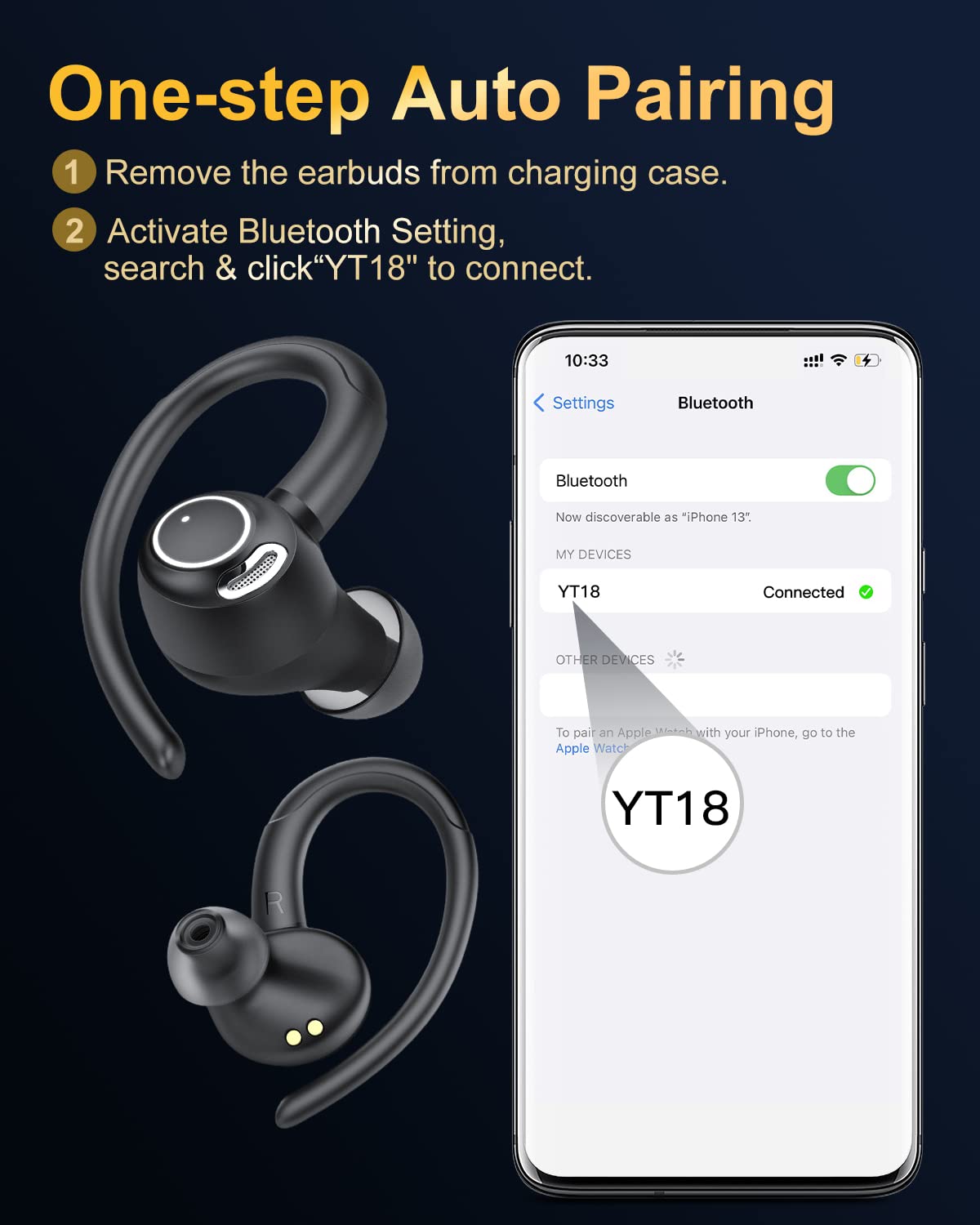 - Jesebang Wireless Earbuds | Bluetooth 5.3 Headphones | 2024 Wireless Earphones HiFi Stereo Sound | ENC Mic -