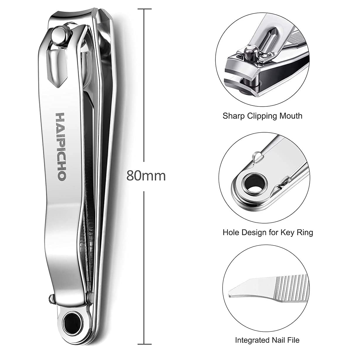 - Nail Clipper | Made with Heavy Duty Stainless Steel -