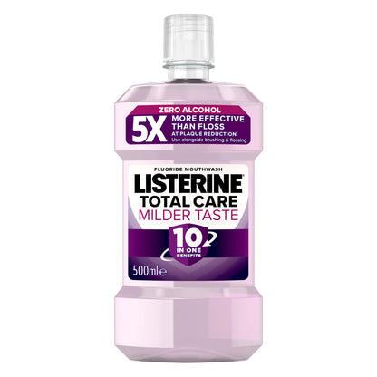- Listerine Total Care Milder Taste (Zero Alcohol) Antibacterial Mouthwash -
