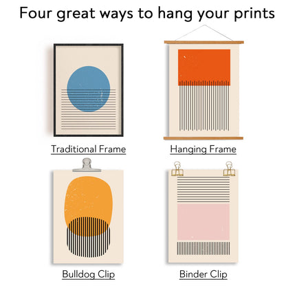 - ORIGACH 6 Pcs | Large Boho Wall Art Set | 30x40 cm -